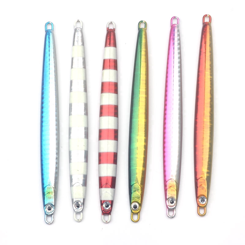 Rompin Lead Jig Artificial Bait Fishing Metal Jigging Lure Pencil Slow ...