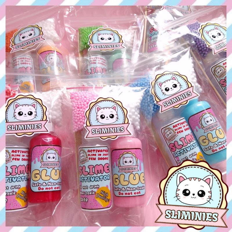 MINI SLIME KIT COMPLETE SET BY SLIMINIES | Shopee Philippines