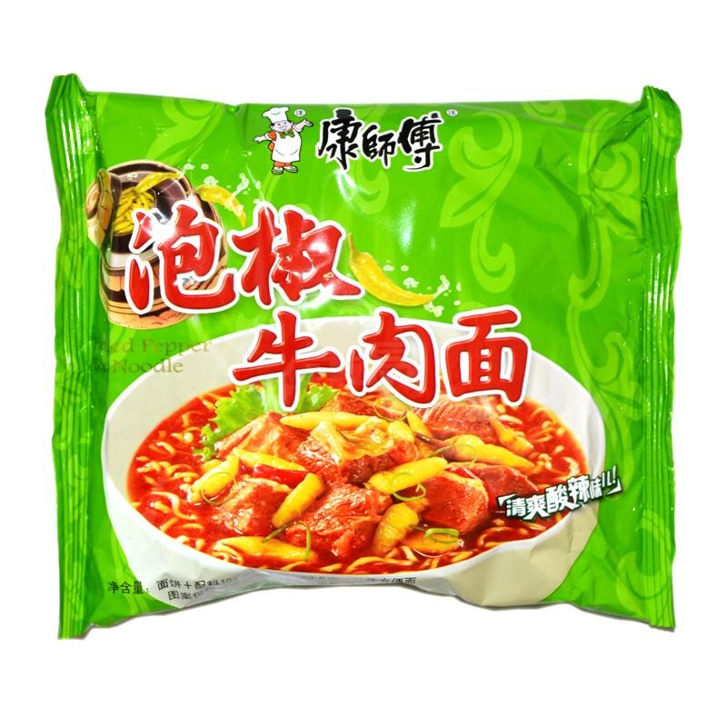 Master Kong Pickled Pepper Beef Noodle 100g Shopee Philippines