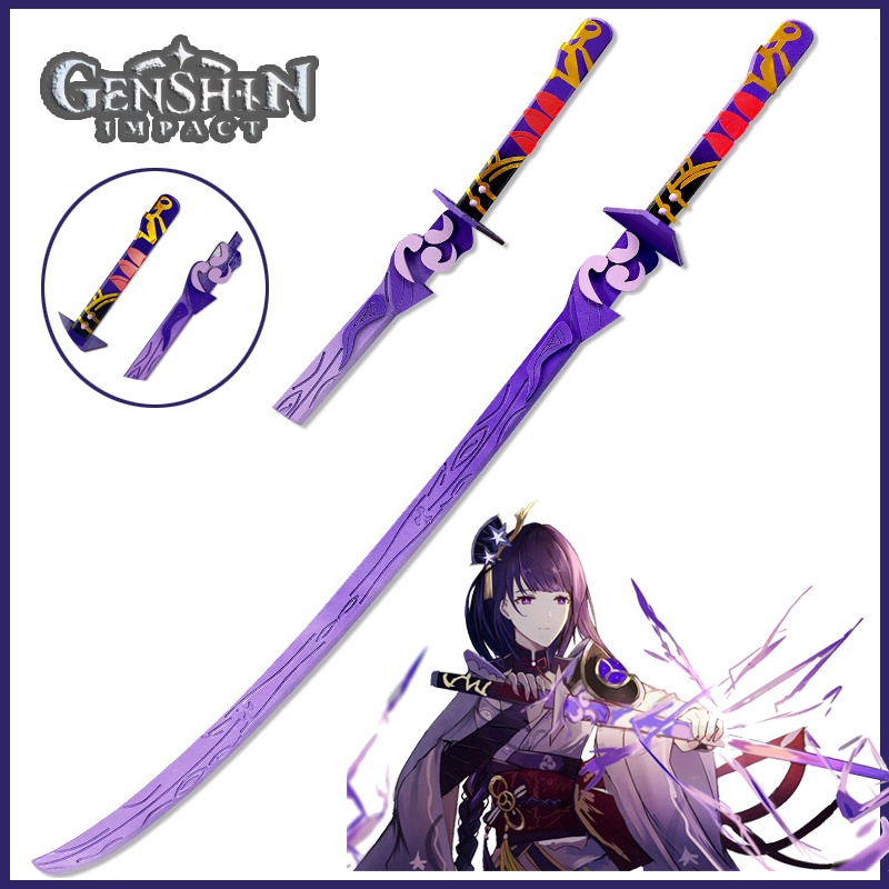 Sword 110cm Genshin Impact Sword Katana Beelzebul Cosplay Game Swords ...