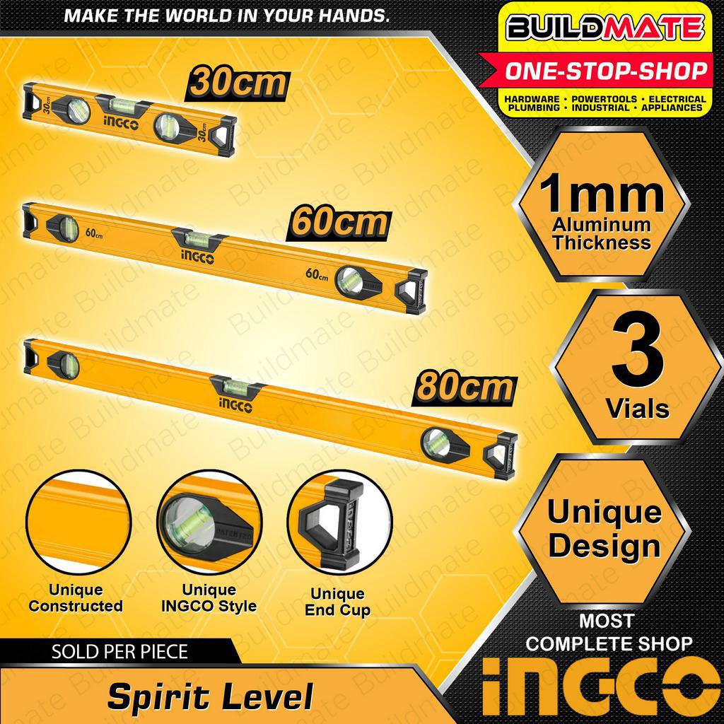 Buildmate x INGCO Spirit Level 30cm - 80cm Spirit Bubble Level Line ...