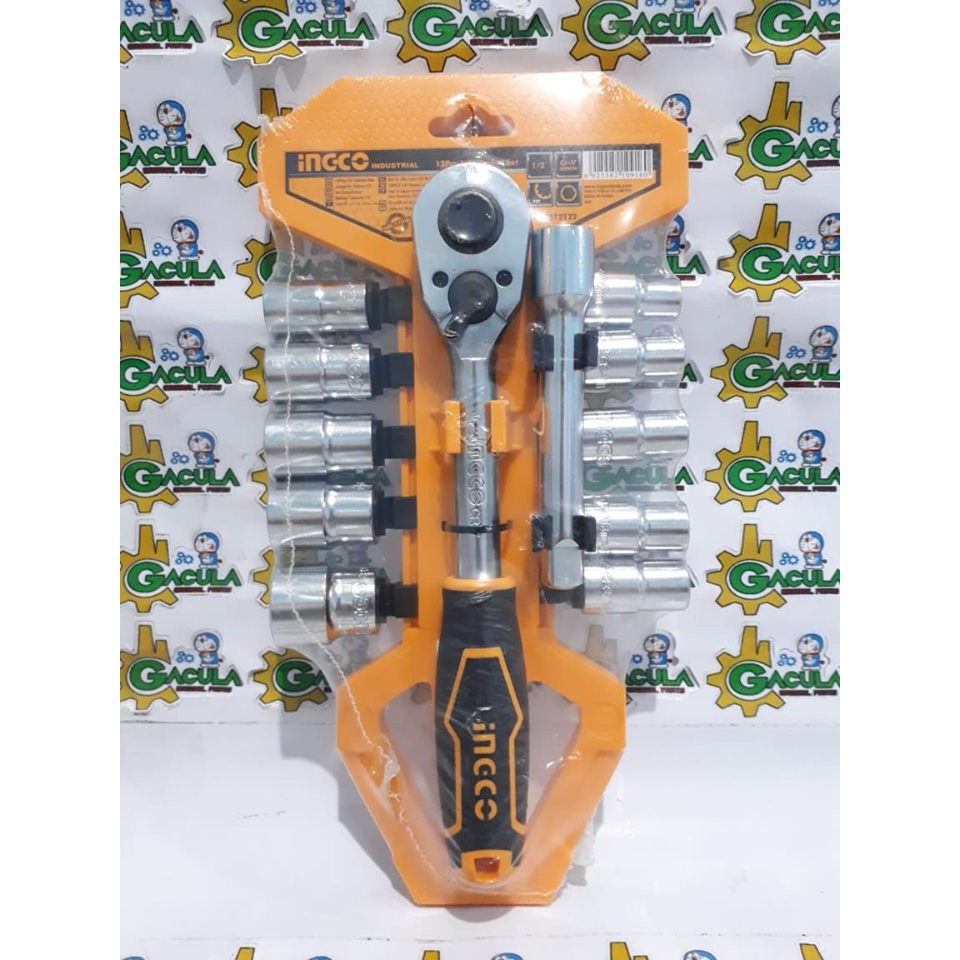 INGCO SOCKET SET 12PC 1/2"50BV30 HKTS12122 Shopee Philippines