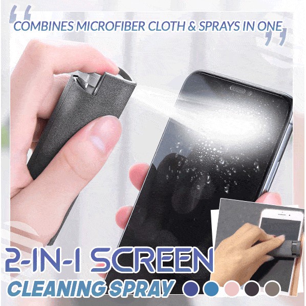 2 In 1 Multifunctional Portable Mobile Phone Screen Cleaner Spray