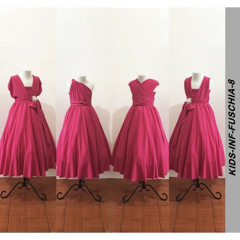 Fuchsia pink infinity dress best sale