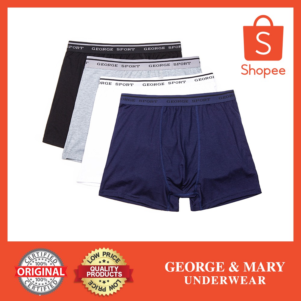 5501 George Men's Boxers 2in1/ Cotton Stretchable | Shopee Philippines