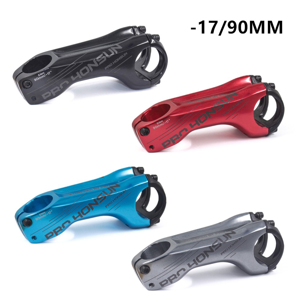 Honsun Bike Stem 31.8 X 28.6mm Mtb Riser 90mm -17 Degree | Shopee ...