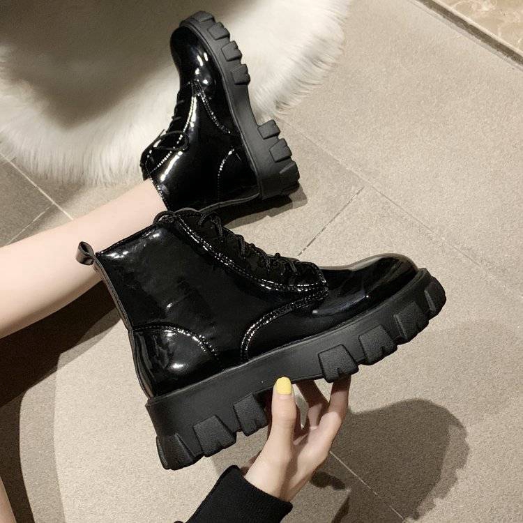 black martin boots