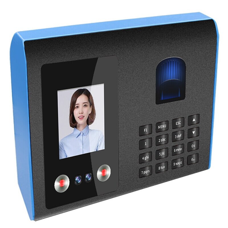 FA01 Time Clock Checking Fingerprint Face Recognition Attendance ...