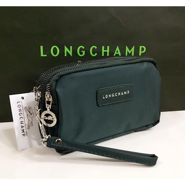 Longchamp zipper discount wallet