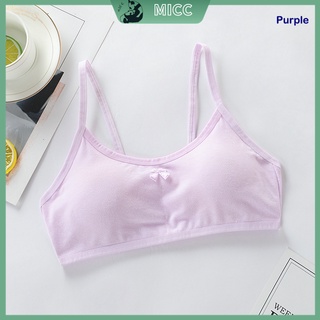 7-14Y Girls Bra-Soft Cotton Teenage Comfortable Young Girl Puberty