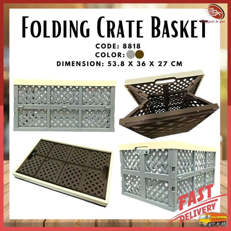 Mini Folding Plastic Crate Collapsible Foldable Basket | Shopee Philippines