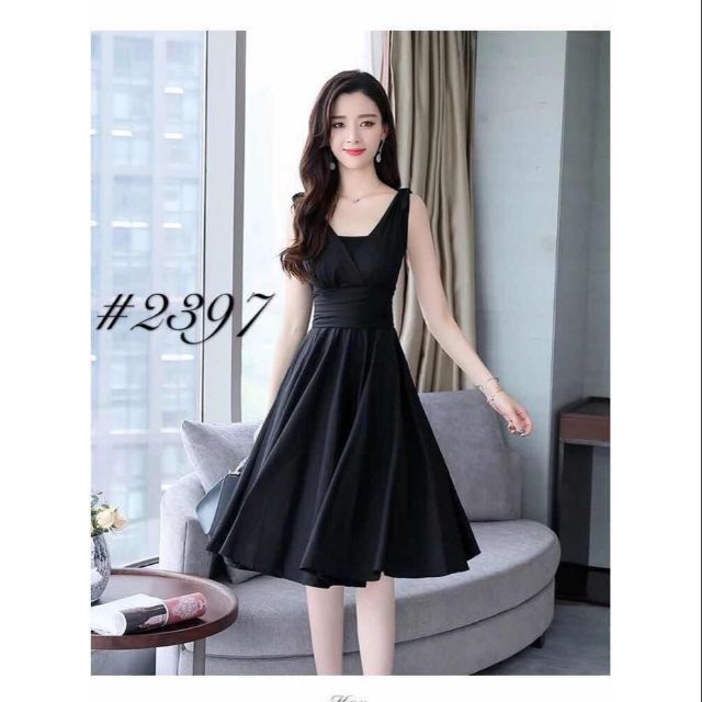 korean sleeveless Dress casual Dress ootd Dress XZN