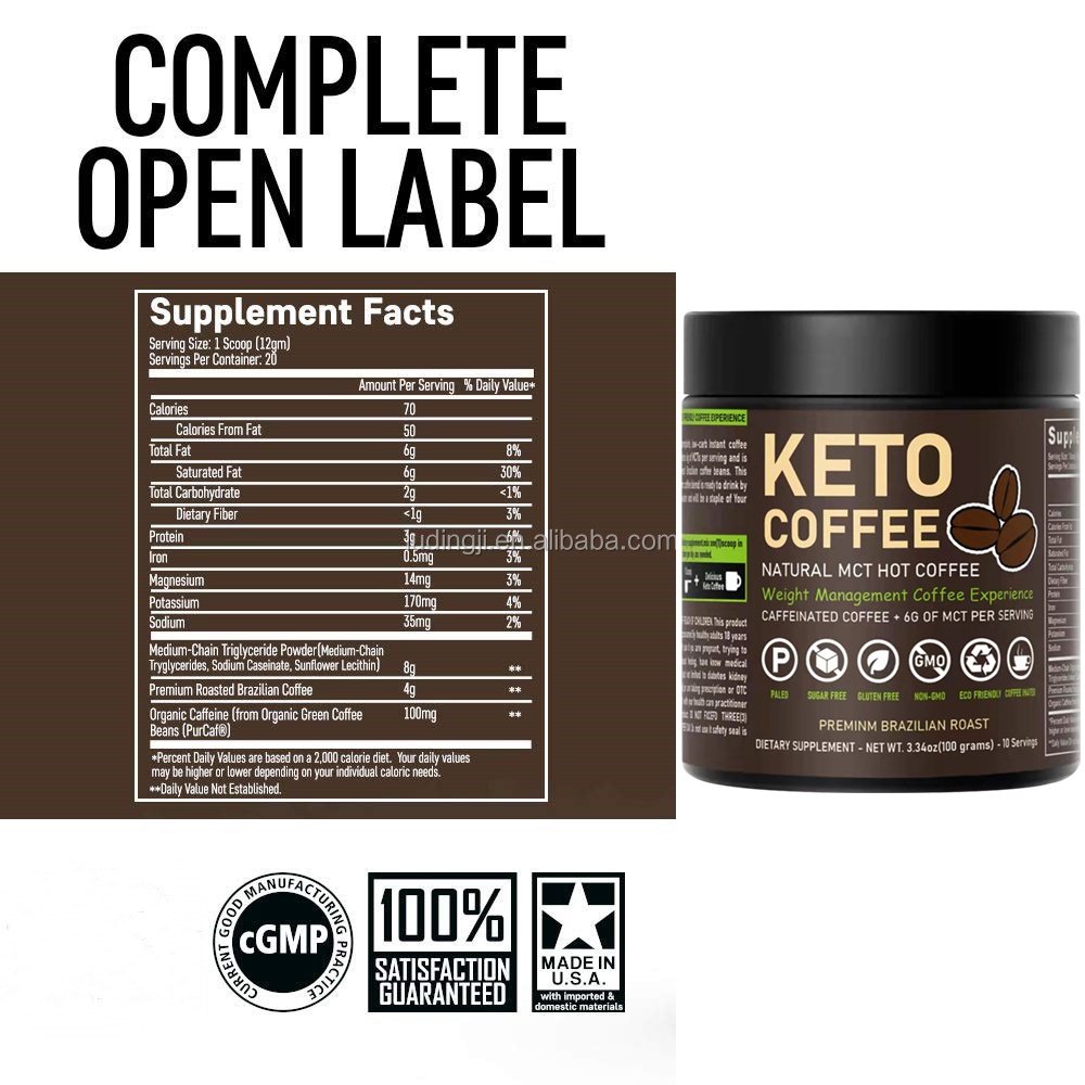 Vigorous Age Keto Coffee Slimming Coffee Burns Fat Suppresses Appetite