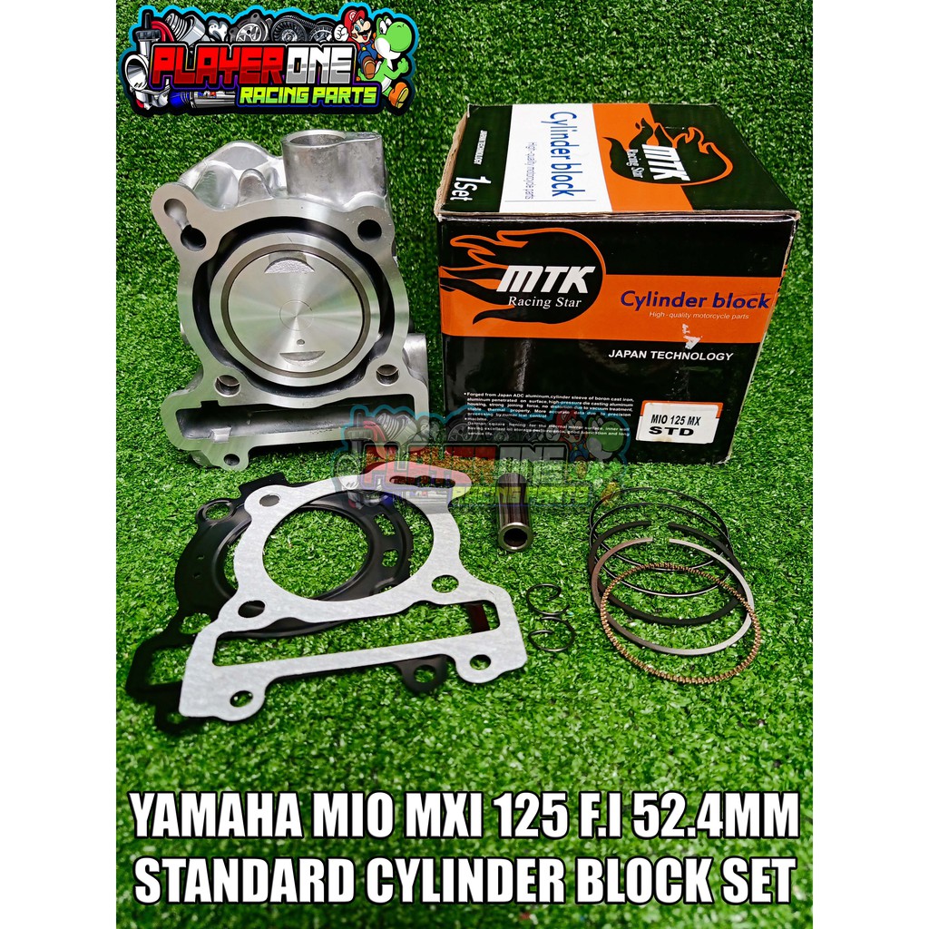 MTK YAMAHA MIO MXI 125 F.I 52.4MM STANDARD CYLINDER BLOCK SET | Shopee ...
