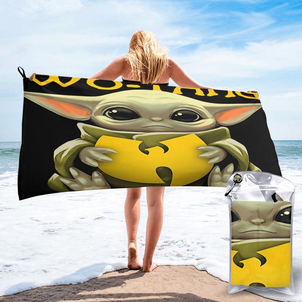 Wu Tang Clan Baby Yoda Beach Towel Bath Towel Beach Mat Surfing