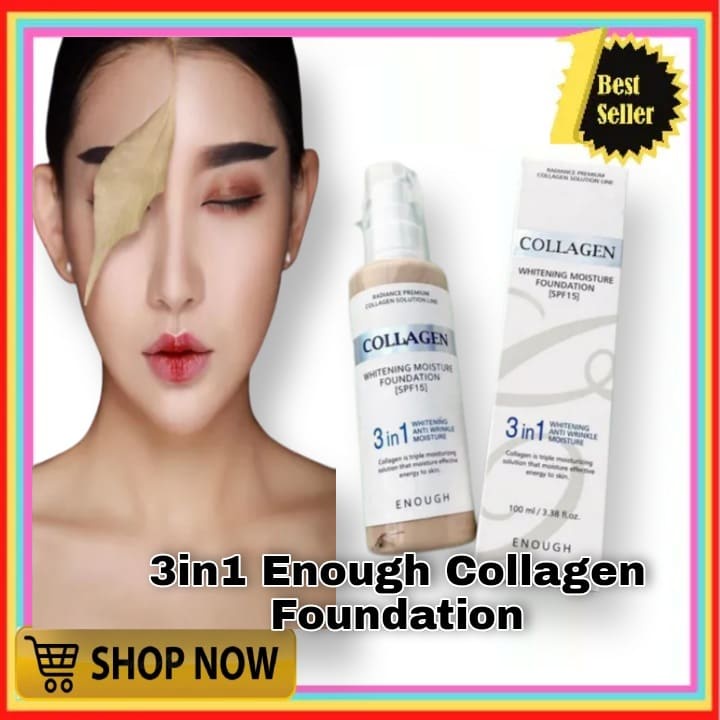 ORIGINAL 3IN1 ENOUGH COLLAGEN WHITENING MOISTURE FOUNDATION SPF15 ...