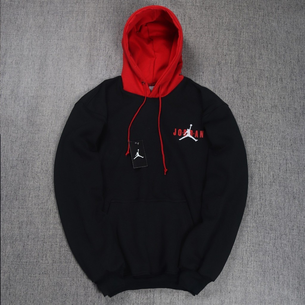 Black and red jordan cheap sweater