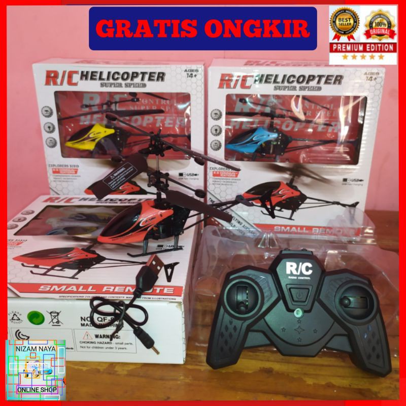 Mini helicopter rc with USB cable mini remote control/toy boy | Shopee ...