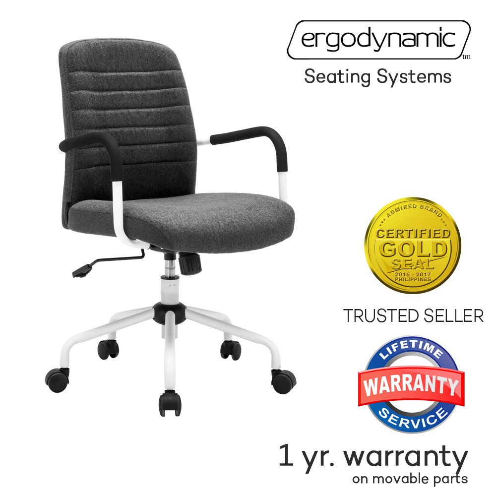Ergodynamic EMC-167 Office Furniture Mid Back Fabric Office Chair - Mid ...