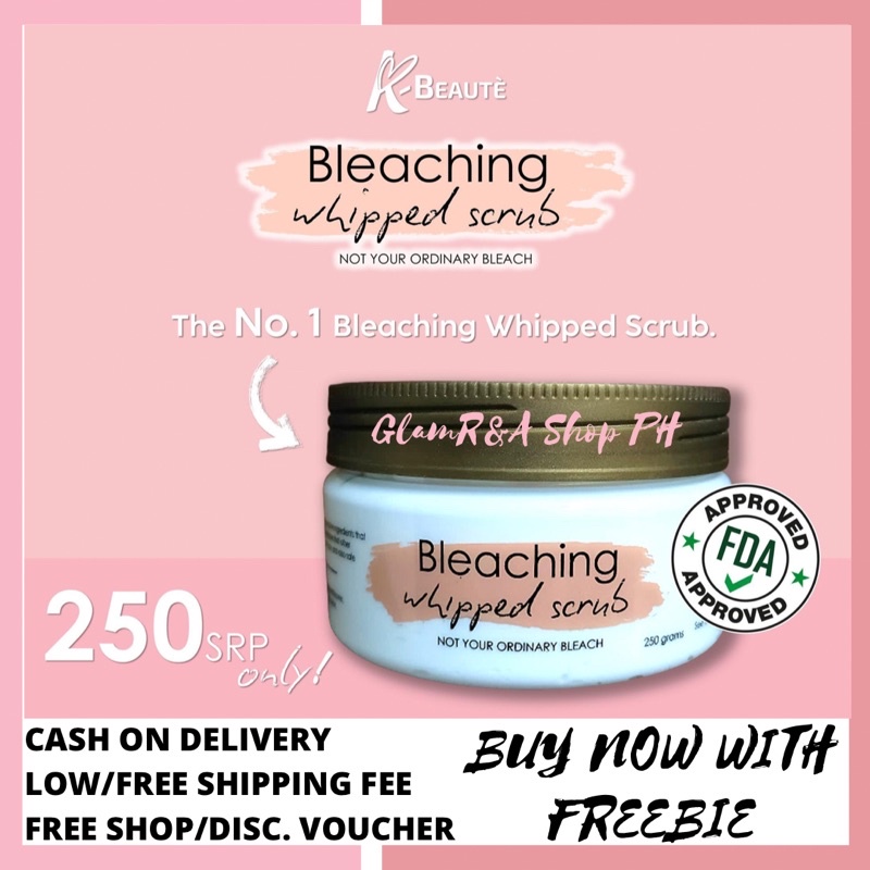OLD PACKAGING Kbeaute Trending Bleaching Whipped Scrub with Freebie