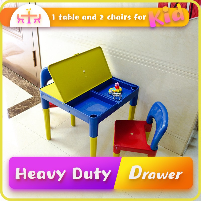 Kids table hot sale and storage