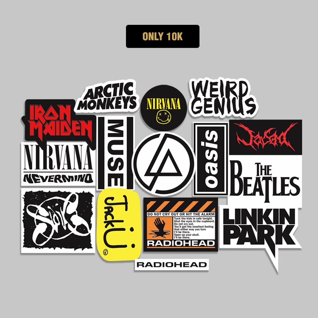 HP STICKER PACK - 15pcs POP ROCK BAND - AESTHETIC LAPTOP STICKERS ...