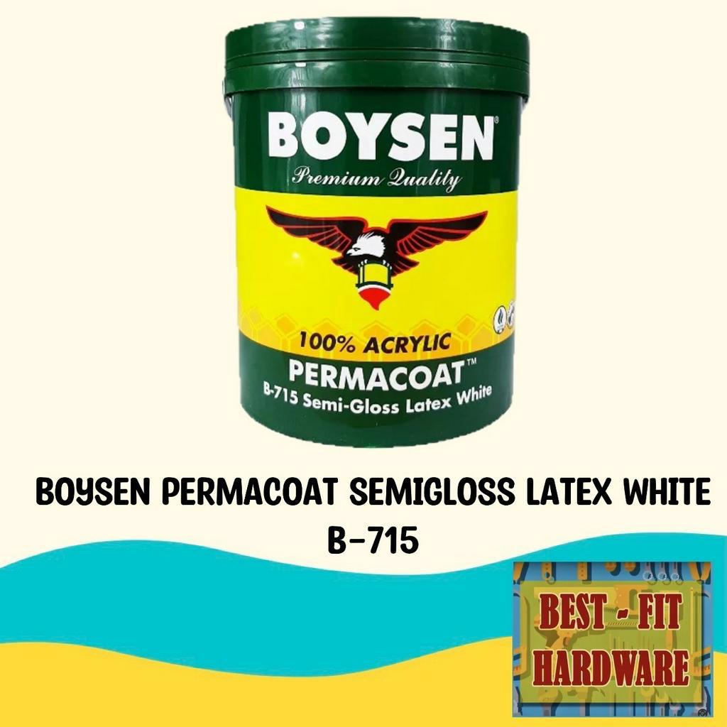 BOYSEN PERMACOAT 1L - 710 GLOSS / 715 SEMI-GLOSS / 701 FLAT LATEX WHITE ...