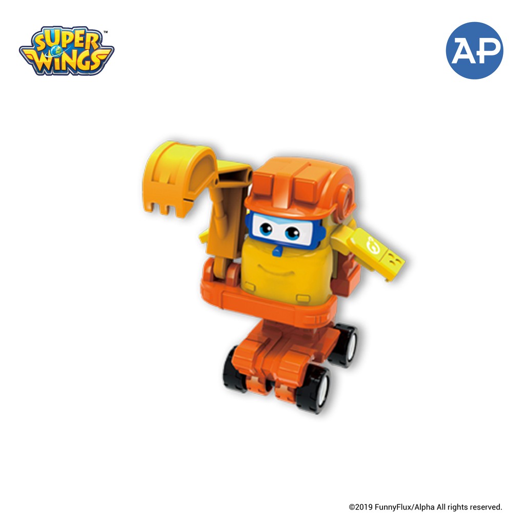 Super Wings Transform-a-Bots Figuren – Jett, Donnie, Scoop & Todd, Je Ca. 5 Cm, Verwandelbar Von Flugzeug Zu Roboter