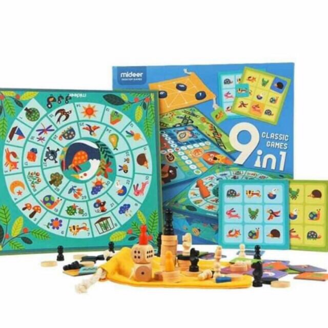 Classic 9 in 1 Game - 9 in 1 Mideer | Shopee Philippines