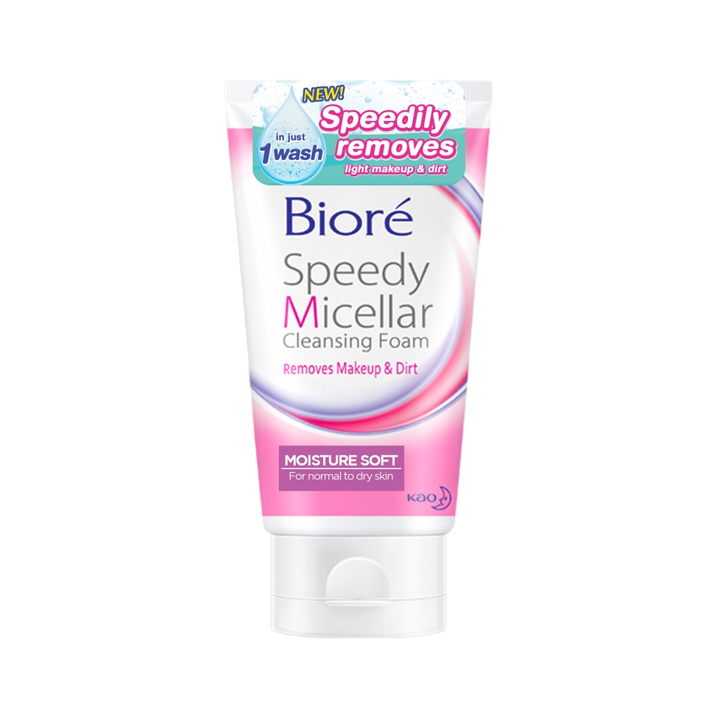 BIORE Speedy Micellar Cleansing Foam – Moisture Soft 90g | Shopee ...
