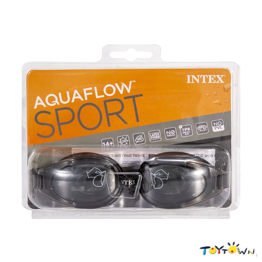 Intex Aquaflow Sport Water Sport Goggles (Black) Shopee Philippines