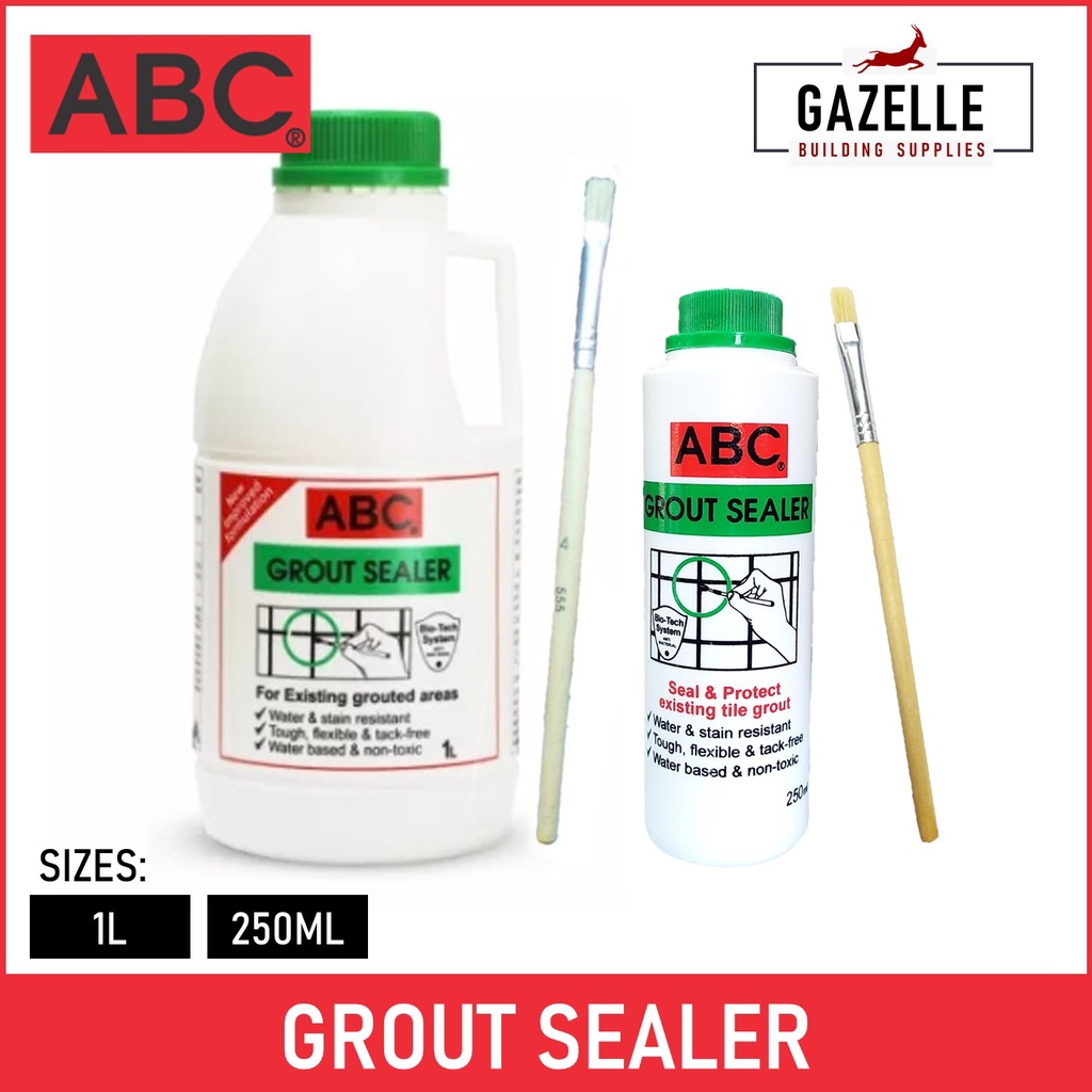 ABC Grout Sealer Water & Stain Resistance Water Based NonToxic 250ml / 1L Shopee Philippines