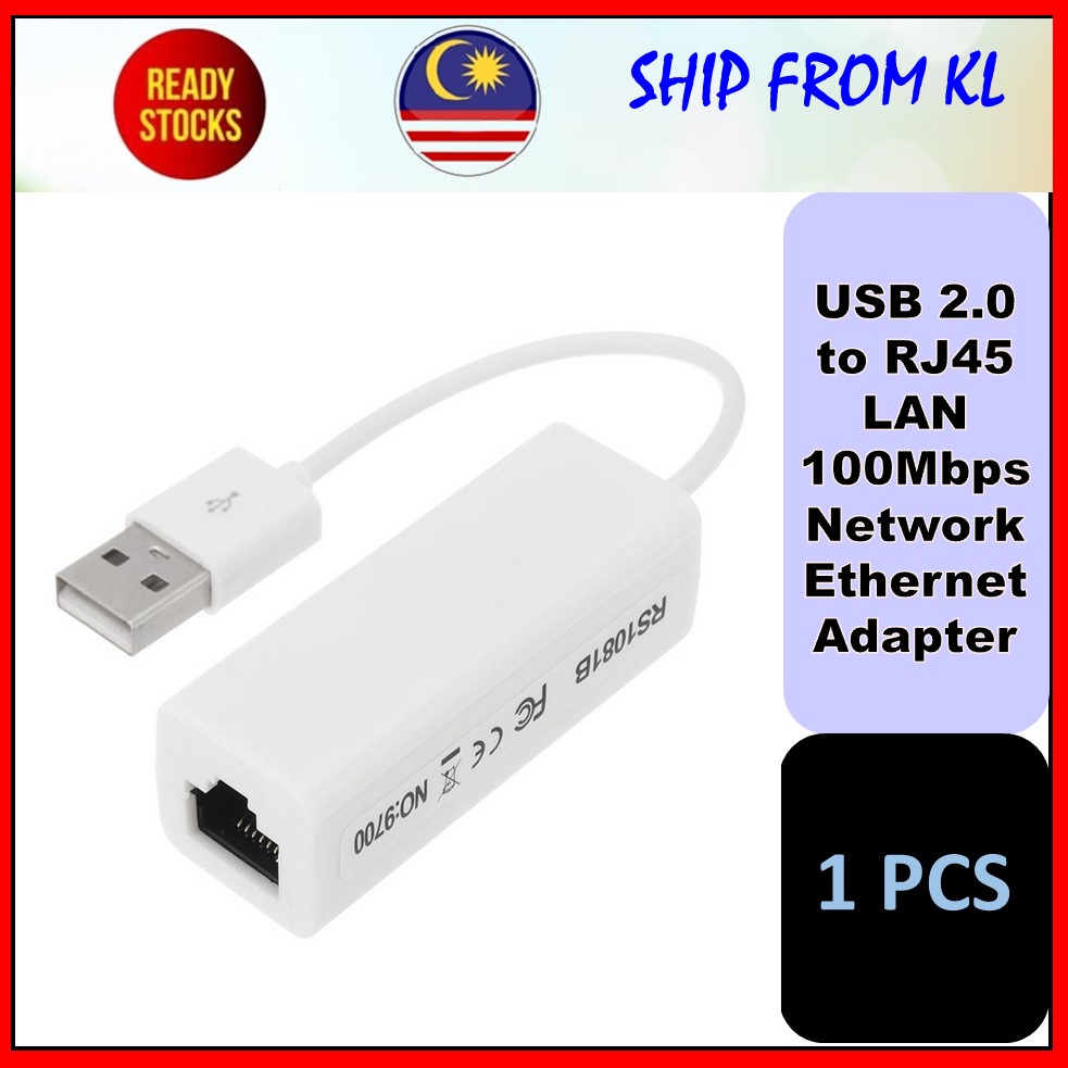 USB 2.0 to RJ45 LAN 100Mbps Network Ethernet Adapter Converter Card For ...
