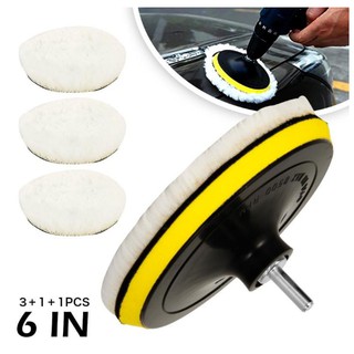 3 Inch Buffing and Polishing Pad Kit 6PCS Car Foam Drill Polishing Pad Kit  M6 Buffing Pads Car Polishing Pad for Car Sanding