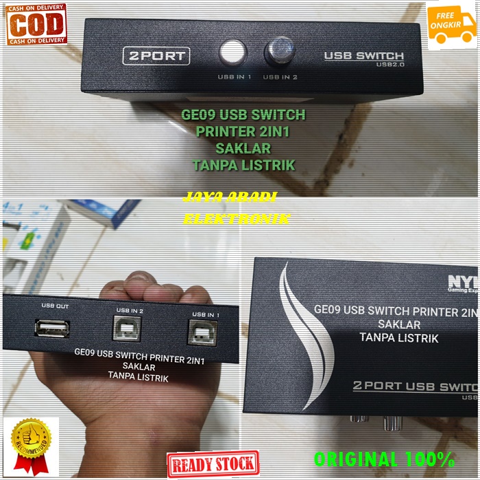 MESIN G09 original printer Divider 2 PORT 2in1 cpu pc laptop COPY ...