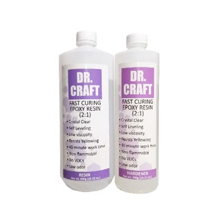 Dr. Crafty Clear Epoxy Resin Crystal Clear - Art Resin Epoxy Clear 2 P