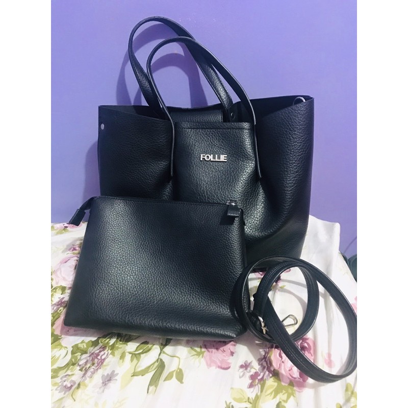 3n1 Follie Leather Bag Shopee Philippines