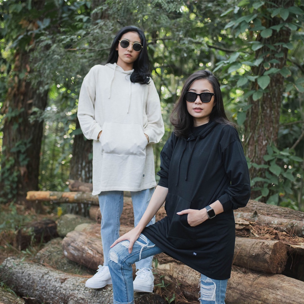 Struggleone Long Line Hoodie S0009 Basic | Shopee Philippines