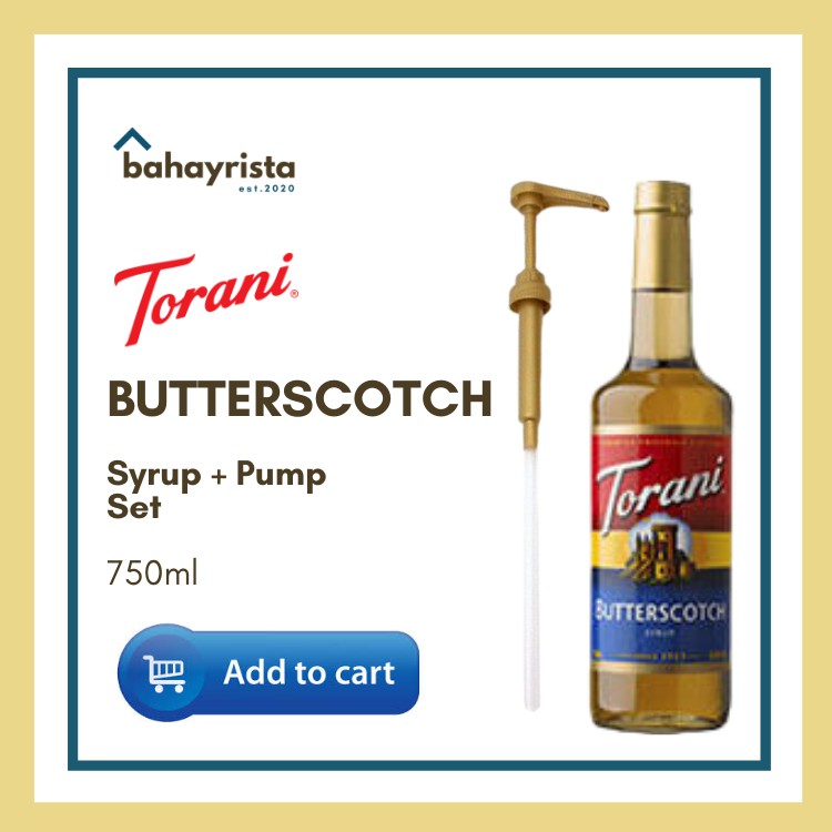 Torani Butterscotch Syrup 750ml | Shopee Philippines