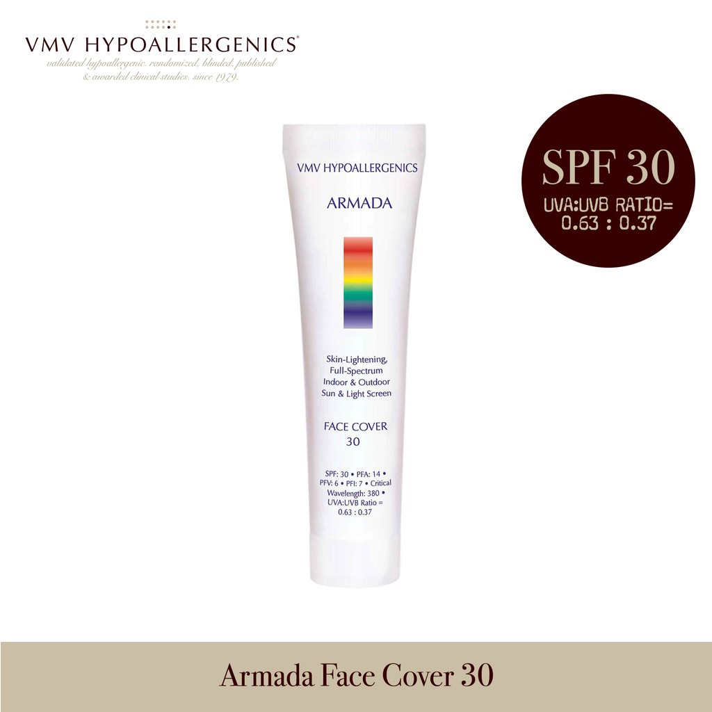 VMV Hypoallergenics Armada Face Cover SPF 30 Skin Lightening