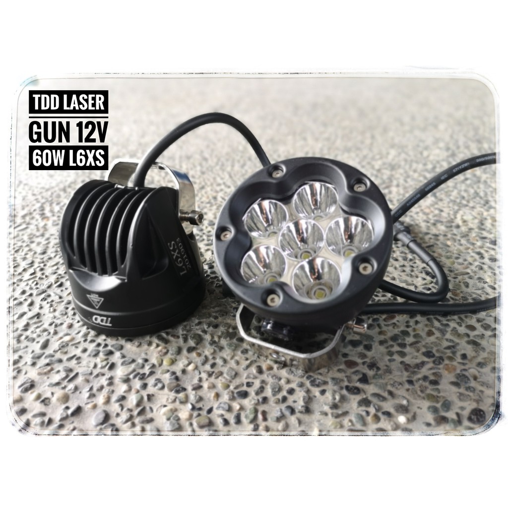 TDD LASER GUN LED LIGHT L6XS SPOT 12V 60W [2PCS/BOX] Shopee Philippines