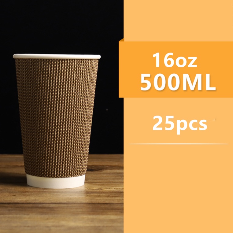 Signature Ripple Hot Cups - Einweg-Kaffeetassen Mit Deckel Für Getränke