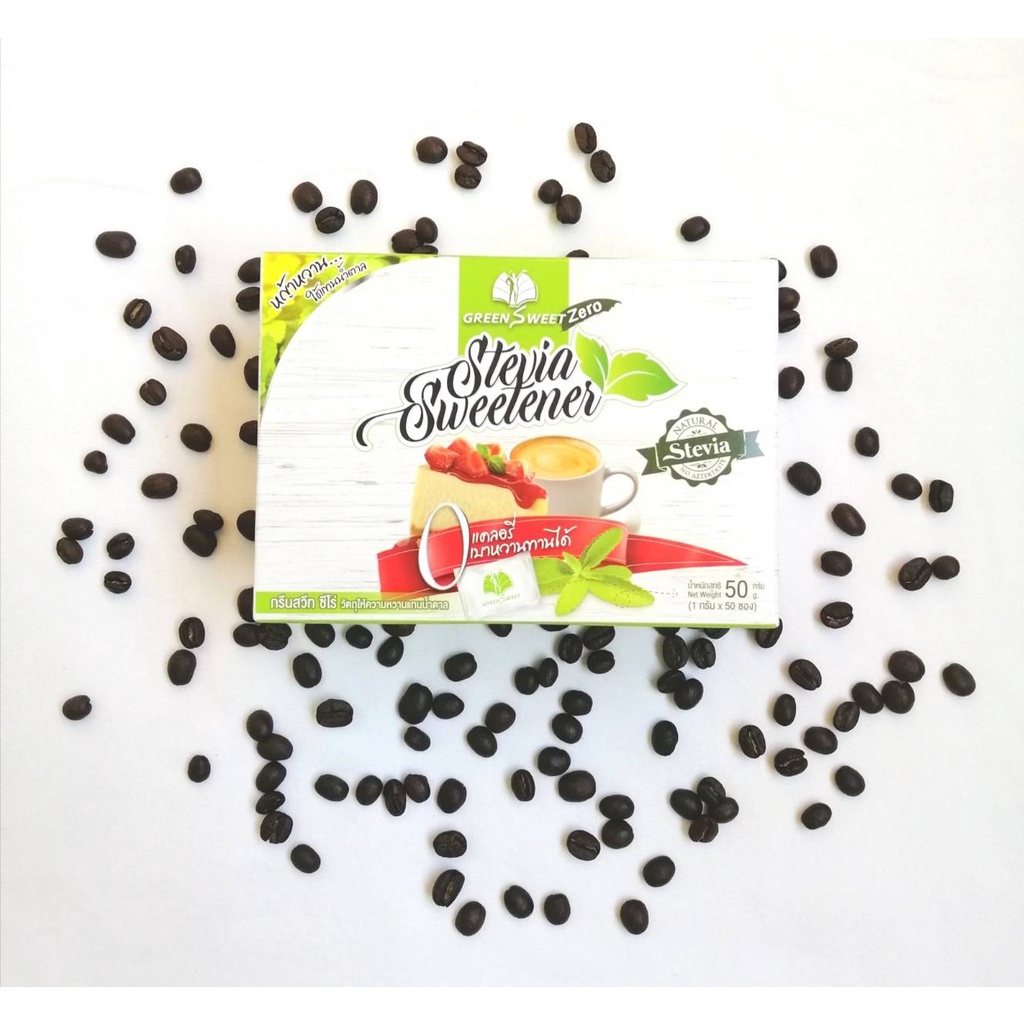 Stevia Sugar Green Sweet Zero 50 Sachets/Box Diabetes You Can Eat It