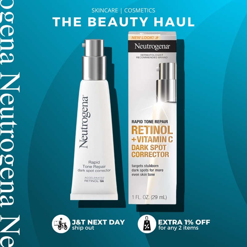Neutrogena Rapid Tone Repair Retinol + Vitamin C Dark Spot Corrector (29ml) Shopee Philippines