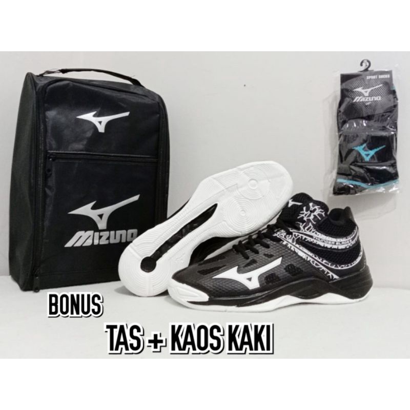 Mizuno Thunder Blade 2 Mid Mizuno Volleyball Shoes Bonus Bag And Socks