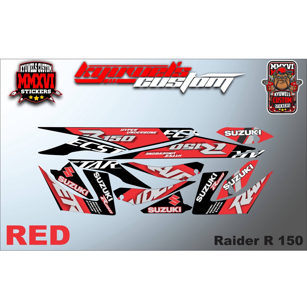 SUZUKI RAIDER R 150 DECAL STICKER | Shopee Philippines