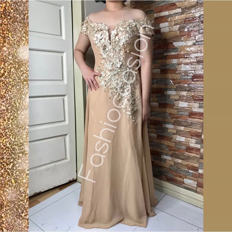 Shop long gown for wedding sponsor for Sale on Shopee Philippines