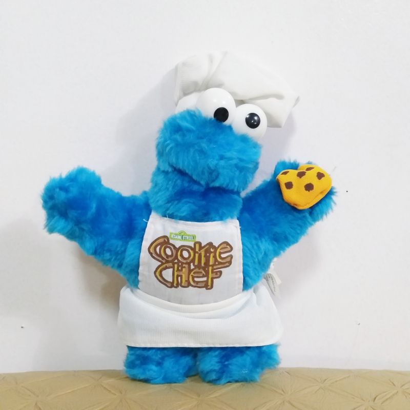 Sesame Street Cookie Monster Chef Stuffed Plush Toy | Shopee Philippines