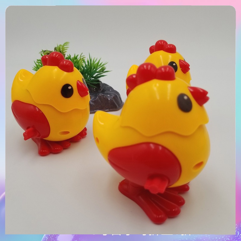Children's Toys Boys and Girls Wind-Up Spring Chicken Simulation Plush ...