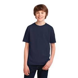 Gildan Premium Cotton Youth T-Shirt ( Navy Blue ) | Shopee Philippines